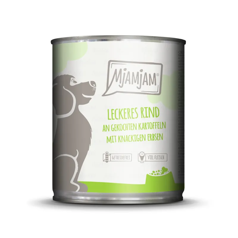 MJAMJAM Leckere Mahlzeit leckeres Rind an gekochten Kartoffeln mit knackigen Erbsen 800 g Sofort Bestellen